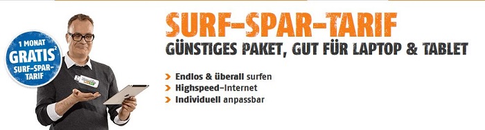 klarmobil Surf-Spar-Tarif