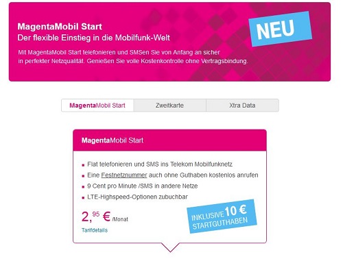 MagentaMobil Start